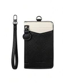 Pomelo Best Slim PU Leather Card Holder 2 Card Slots ID Window Detachable Wristlet Strap Mini Card Wallet,Card Sleeves - Multicolor - View 1