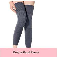 2/1 Pair 43cm Winter Thickened Long Plush Warm Knee Pads, Cold Protection Leg Joint Protection, Men And Women Outdoor Cycling Skiing Daily Use, Birthday Gift - Multicolor - View 5