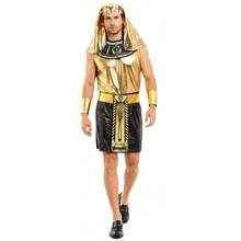 Men's Egyptian Pharaoh Costume Set King Of Egypt Cosplay Set Adult Halloween Party Performance Costume - Multicolor - View 5