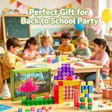 50/75/100pcs Magnetic Building Blocks, Transparent Magnetic Cube Construction Toys, Suitable For Children And Toddlers, Random Colors - Multicolor - View 2
