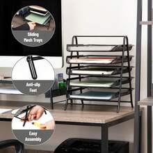 Office & Stationery Storage Set - Black - View 5