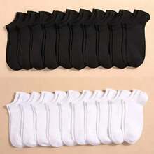 4/5/10/20 Pasang Kaos Kaki Pria Model R, Menyerap Keringat, Bernapas, Nyaman, Kaos Kaki Tak Terlihat, Cocok untuk Pemakaian Sehari-hari, Kaos Kaki Kerja, Semua Musim - MultiWarna - View 8