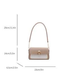 Fashion Lock 2026 Solid Color Lock Design Luxury Casual Large Capacity Minimalist Crossbody Shoulder Small Square Women's Bag - Multicolor - View 6