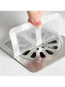 50pcs Premium Disposable Drain Filter Mesh, Effectively Prevent Hair Clogging And Insect Entry, Suitable For Toilet, Bathroom Sink And Floor Drain, Durable, Easy Installation, Quick Maintenance Of Drainage System - A - View 1