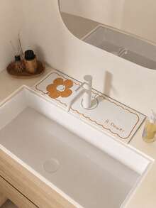 Faucet Moisture Pad, Silicone Kitchen Sink Splash Guard, Easy-To-Clean Sink Tray, Bathroom Accessories, Kitchen Decor, Home Decor, Summer Home Essentials, Great Gift For Travel/Picnic/Camping, Spring Home Supplies - Multicolor - View 14