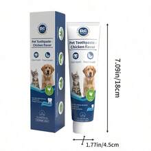 PC Petclear Pet Toothpaste, 2 Flavors Available: Chicken And Milk, Uses Pet-Favorite Chicken Flavor To Reduce Pet Resistance To Brushing, Making The Brushing Process Smoother And Solving The Difficulty For Pet Owners To Brush Their Pets' Teeth - Blue and White - View 8