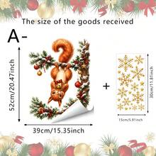 1pc Cute Christmas Animal Kitchen Decor Sticker, Suitable For Kitchen Cabinets And Dining Room Walls, Self-Adhesive Vinyl Sticker, Create A Beautiful Kitchen Atmosphere - Multicolor - View 13