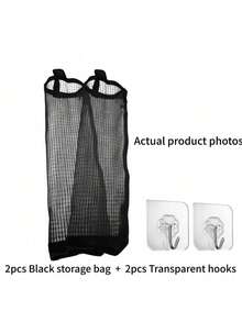 1pc Plastic Bag Storage Rack, Kitchen Storage, Suitable For Kitchen And Behind Door Storage, Kitchen Storage, Kitchen Essentials, Kitchen Accessories, Bathroom, Storage And Organization, Home Decor, Kitchen Decor - Multicolor - View 10