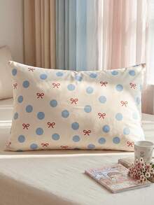 1/2pcs Printed Pillowcase Set (No Filling), Soft Fabric, Multiple Colors Available, Soft And Breathable, Skin-Friendly And Comfortable, Cozy Home Textile, Suitable For Home Bedding And School Dorm Bedding, Back To School Essential - Multicolor - View 7