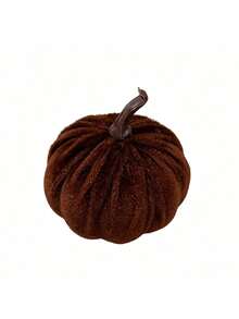 Artificial Pumpkin Thanksgiving Halloween Autumn Colorful Pumpkin Decor Props Velvet Pumpkin - Multicolor - View 5