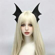 Sweet & Cool Demon Bat Ear Hair Accessory, Halloween Costume Prop - Black - View 9