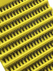 D Curl Fluffy Eyelash Clusters 60D 80D 100D DIY Individual False Eyelashes Super Volume Natural Soft Lightweight Reusable Eyelash Extension For Beginners Home Daily Party Travel Festival Use - D - View 10