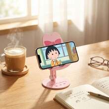 SANRIO Desktop Phone Stand, Minimalist Texture, Suitable For Dorm Binge-Watching And Office Viewing, Portable And Stable Support For Daily Home Use - A - View 4