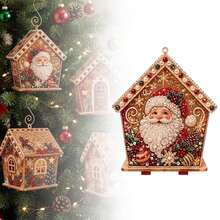 DIY 3D Christmas House Pearl Diamond Painting Kit, Multiple Holiday Rhinestone Puzzle Craft Set, Suitable For Adults And Beginners, Christmas Home Desktop Decor Handmade Materials, Creative Handicraft Christmas Gift - View 15