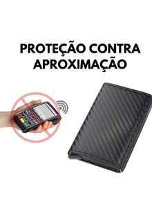 HYQ2092Carteira RFID De Fibra De Carbono-Porta-Cartões Com Proteção Antirroubo - Peça única - Visão 2