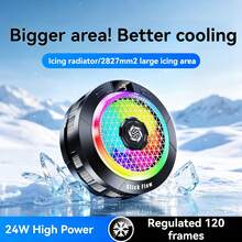 Adsorption Phone Cooler K58 PRO 24W High Power Semiconductor Phone Cooler, With Magnetic Clip, Powerful Cooling, AI Intelligent Temperature Control, RGB Lighting, Suitable For Mobile Gaming - Multicolor - View 9