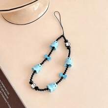 1PC New Ghost A Piao Beaded Phone Chain Bell Skull Phone Charm Ins Anti-Lost Phone Lanyard - Multicolor - View 16