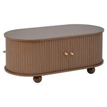 With Storage Coffee Table Brown Made Of Wood For Living Room And Lounge - 核桃 - 查看 9