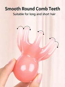 Sisir Pijat Kulit Kepala Gurita Mini, Alat Pijat Kepala Portabel 8 Cakar, Penggaruk Kepala Halus, Pereda Stres, Stimulator Kepala, Alat Pijat Genggam Ringkas, Cocok untuk Rumah, Perjalanan, Kantor, Unisex - MultiWarna - View 4