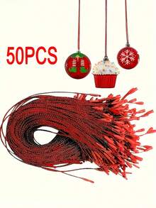 50pcs - Versatile Christmas Decoration Hanging Ropes, Durable And Reusable, Suitable For Decorating Trees, Windows, And Walls, Perfect For Holiday Gifts And Crafts - Multicolor - View 5