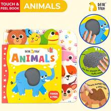 beartale 3D Tactile Interactive Cloth Book, Early Education Montessori Learning Toy For Infants, Soft Plush Interactive Zoo Cognition Book For Newborns, Birthday Gift For Baby Boys And Girls, High Contrast Visual Stimulation Book, Christmas - Multicolor - View 3