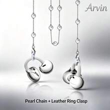 Arvin Anti-Lost Ear Clip Lanyard Compatible With Huawei FreeClip 2, Shokz OpenDots-ONE, TOZO Open-EarRing, Adjustable Metal Snake Bone Chain Earphone Lanyard Holder, Universal Clip-On Earphone Anti-Drop Rope Accessory, Suitable For Sports, Running, Travel - View 13
