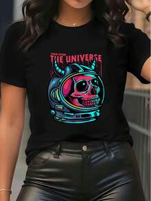 Women T-Shirts - 黑色 - 查看 1