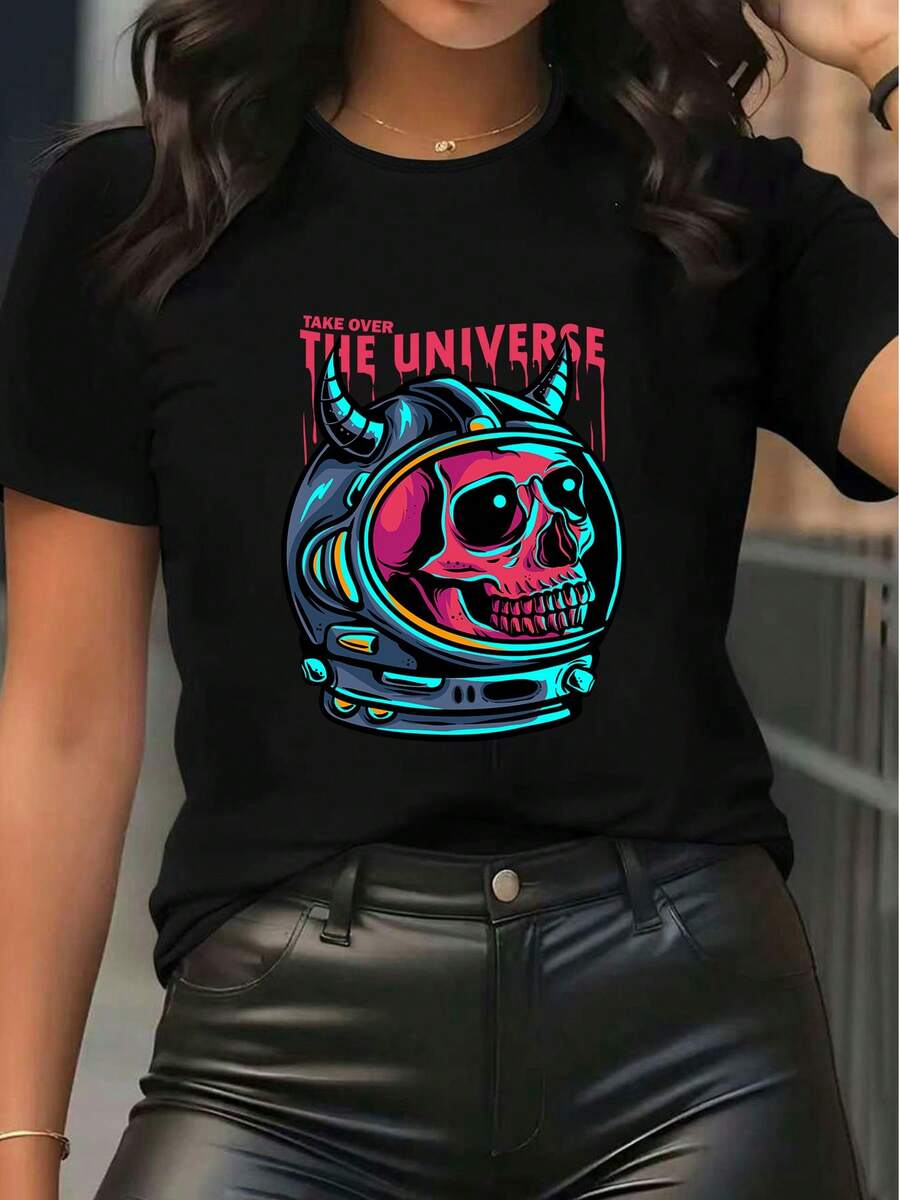 Women T-Shirts - 黑色 - 查看 1