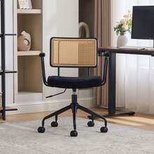 Dining Chair Black Made Of Chenille For Dining Room And Kitchen - Black - View 6