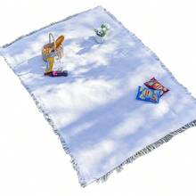 Vintage Linen Picnic Tablecloth, Multifunctional Picnic Mat, Outdoor Camping Blanket, Grass Mat, And Car Trunk Decorative Mat - White - View 6
