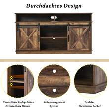 Tv Stand Brown Made Of Wood For Living Room - 棕色 - 查看 7