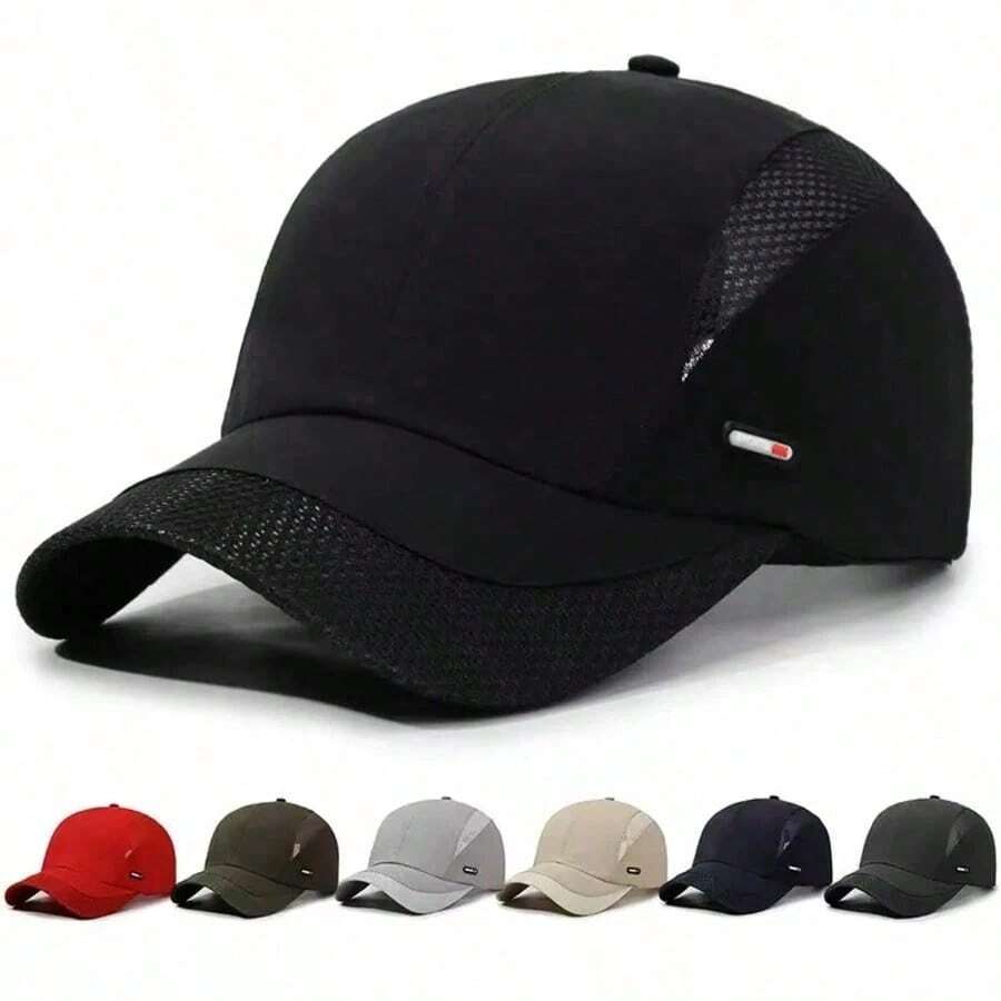 1pc Men's Baseball Cap, Summer Men's Hat, Minimalist, Outdoor Casual Quick-Dry Sun Protection, Daily Outfit Styling - 56-60 - View 1