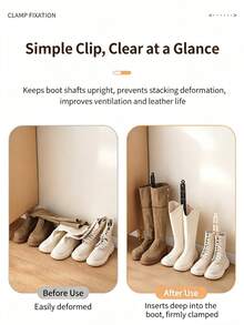 Adjustable Boot Support For Ankle Boots And Tall Boots, With Detachable Scented Bead Base, Long-Lasting Fragrance For 40 Days, Breathable Boot Rack, Anti-Wrinkle And Anti-Deformation Boot Support Stand, Suitable For Shoe Storage - View 2