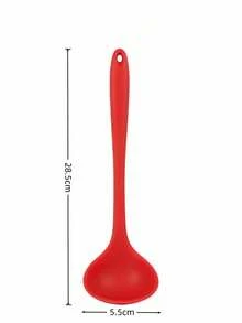 1 buah Sendok Sup Silikon Tahan Panas, Peralatan Dapur Anti Lengket, Desain Ergonomis Gagang Panjang, Sendok Sup Multifungsi, Cocok untuk Memasak dan Menyajikan Sup, Semur, Saus Cabai, Kuah Daging, Saus, Aman untuk Mesin Pencuci Piring - View 12