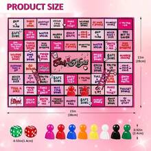 1pc Adult Drinking Game Mat With Game Pieces, Multi-Functional Party Entertainment Set, Suitable For Night Games, Birthday Parties, Family Gatherings And Casual Get-Togethers, Birthday Party Supplies - Party Board Games - View 6