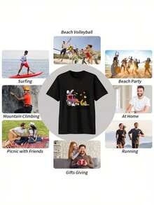 Men T-Shirts - Black - View 5