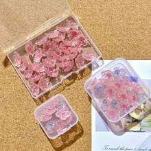 15/20/30pcs Flower-Shaped Cork Board Push Pins, Fun Decorative Push Pins For Photo Wall, Feature Wall, Map, Bulletin Board, Office Or Home Decor - A - View 6