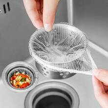 أكياس مصفاة حوض المطبخ 400/200/100/50/20/1، كبيرة 17*10 سم للاستخدام مع الحامل، صغيرة 9*9 سم لتركيب التصريف، شبكة فلتر حوض بقايا الخضروات، المطبخ والمنزل والفندق وB&B، شبكة ترشيح وتنقية المياه الخارجية، شبكة تنظيف، توفير الوقت والمساحة، استخدام على مدار السنة - A - مشاهدة 5