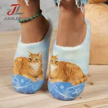 Fashionable New Printed Indoor Slippers, Slip-On Comfortable Quiet Spring Autumn Winter Wearable Couple Slippers - Women's Slippers - View 3
