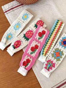 1/2/4pcs/Set Mori Style Pastoral Hook-And-Loop Hair Accessories, Fresh And Sweet - Suitable For Women And Girls, Applicable For Daily, Back To School, Vacation, Party - Multicolor - View 5