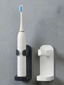 Electric Toothbrush Holder, Wall-Mounted Toothbrush Storage Rack, Bathroom Shelf, Razor Holder, Suitable For 98% Of Toothbrushes (Standard Brush Head), Can Be Wall-Mounted Or Placed On Bathroom Or Kitchen Countertop, Compact And Portable, Stable Installation, Essential For Apartment Bathroom - Multicolor - View 4