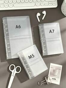 M5/A6/A7 PP Loose-Leaf Binder, Portable Transparent Loose-Leaf Binder, Photo Storage Bag, Transparent Sticker Album, Loose-Leaf Sticker Album And Photo Album | Budget Planner, Office Diary, Suitable For School, Planning Enthusiasts, Commuting And Storage - Binder - View 21
