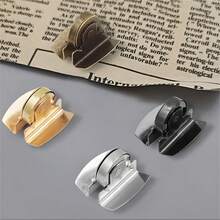 4 Sets Black, Gold, Silver And Bronze Stainless Steel Magnetic Snap Buttons - Perfect For Bags, Boxes, Curtains Etc. - Durable And Easy To Use, Secure Closure | Smooth Metal Surface | Sturdy Construction, Magnetic Snap Buttons - Buckle - View 4