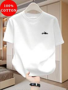2025 T-Shirt 100% Coton Pour Hommes Avec Imprimé Lettres, Coton - 樣式1 - 查看 7