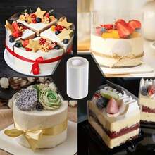 Transparent Cake Collar Apron, 1 Roll Mousse Cake Collar Roll, Suitable For Chocolate Mousse Cake Decoration, Perfect For Celebrating Christmas Halloween Thanksgiving , Baking Supplies Cake Tools - Multicolor - View 8