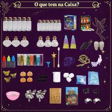Laboratório De Química Infantil Poções Mágicas com 20 Frascos, Caldeirão e Glitter - Multicolorido - Visão 2