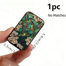 1pc Vintage Oil Painting Style Forest Deer Pattern Matchbox (Matches Not Included), Minimalist Portable High-End Matchbox, Fashionable Exquisite Pattern Matchbox, Halloween, Christmas And Holiday Gift, Small Accessory Storage Box - Multicolor - View 15