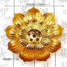 1個蓮花香爐盤盤香托盤 佛教香爐 新年香爐 合金鏤空金屬香爐 禪意香爐 芳香擴香器 香盒 家居裝飾 房間裝飾 瑜伽水療冥想工作室 露營 畢業季/日/婚禮季 - 1PC - 查看 21