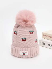 1pc Kids Winter Knitted Hat, Unisex Earflap Warm Woolen Beanie With Thermal Lining - 1PC - View 3