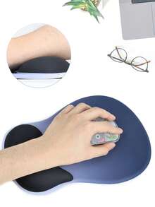 EIGIIS New Non-Slip Mouse Pad With Wrist Support, Business Style Mouse Mat, Perfect For Workers, Laptop, Home, Office & Travel, Ergonomic Design, High Grade Gaming Mouse Mat - View 4